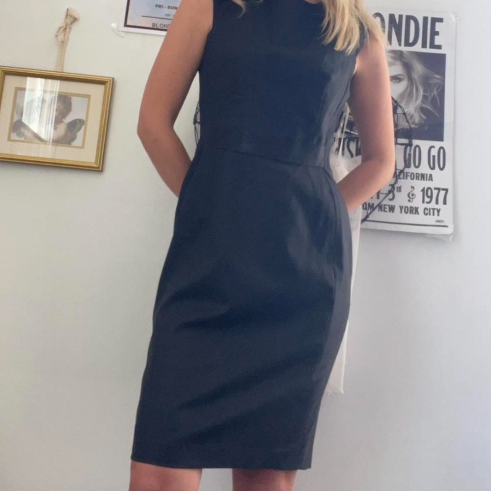 PORTS 1961 vintage black midi pencil dress